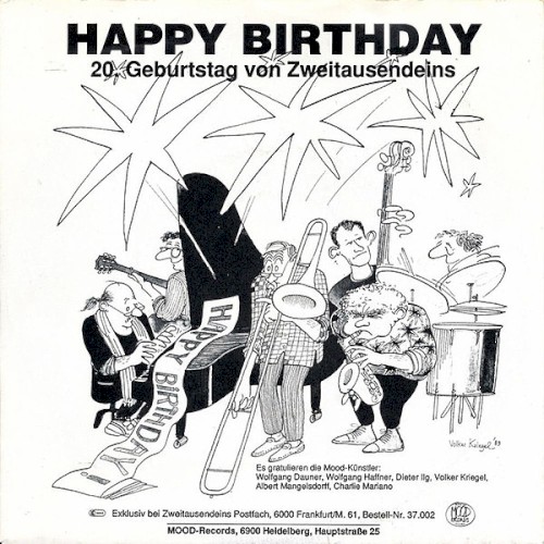 Happy Birthday: 20. Geburtstag von Zweitausendeins