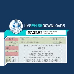 1993-07-28: Grady Cole Center, Charlotte, NC, USA