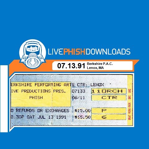 1991-07-13: Berkshire Performing Arts Center, Lenox, MA, USA