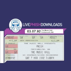 1992-03-07: The Music Hall, Portsmouth, NH, USA