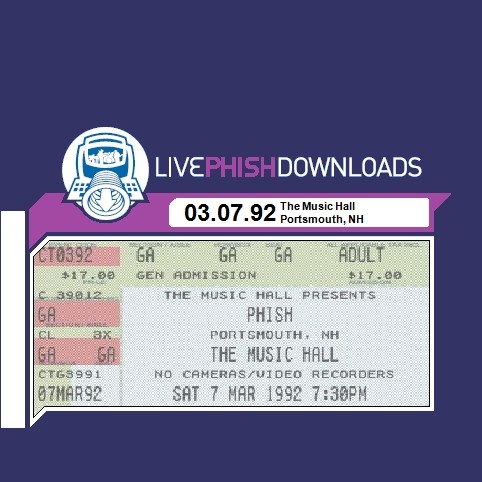 1992-03-07: The Music Hall, Portsmouth, NH, USA