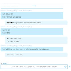I DID THIS ONLY TO GET EC TO SHUT THE FUCK UP - THE EP