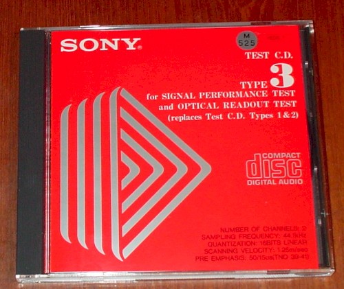 Test C.D. Type 3 for Signal Performance Test and Optical Readout Test