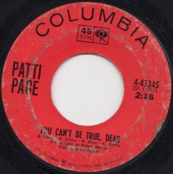You Can’t Be True, Dear / Who’s Gonna Shoe My Pretty Little Feet