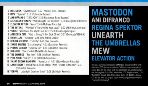 CMJ New Music Monthly, Volume 141: July 2006