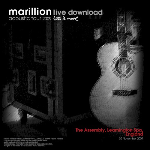 Acoustic Tour 2009: The Assembly, Leamington Spa, England. 30 November 2009