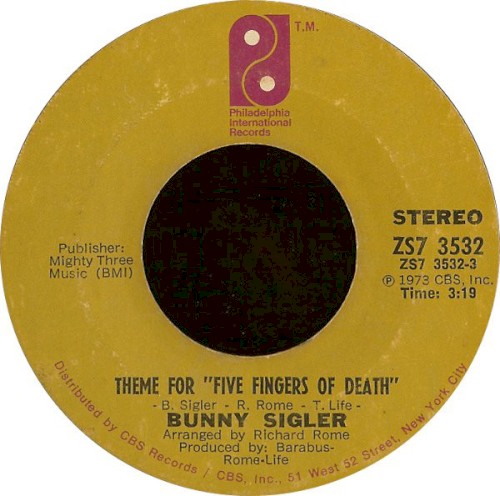 Theme for "Five Fingers of Death"