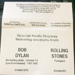 Special Audio Buyway: featuring excerpts from Bob Dylan and Rolling Stones
