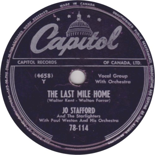 The Last Mile Home / Ragtime Cowboy Joe