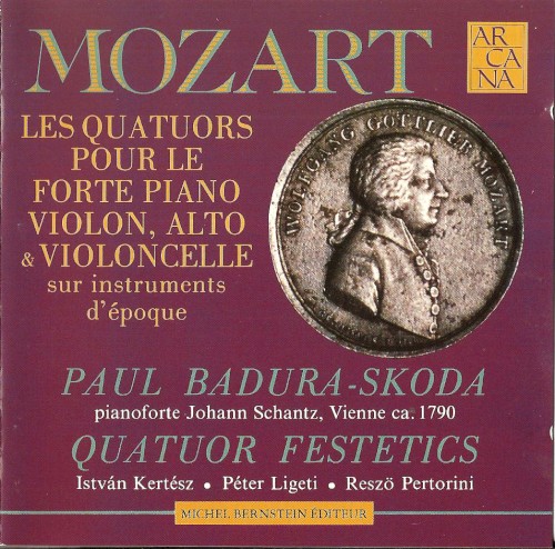 Les quatuors pour le forte piano, violon, alto & violoncelle sur instruments d'èpoque