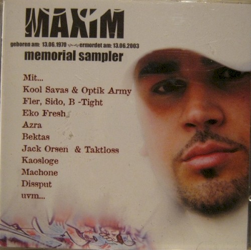 Maxim Memorial Sampler