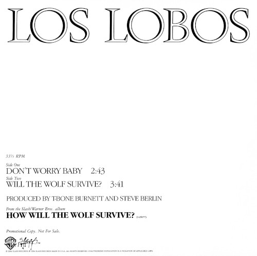 Don't Worry Baby / Will The Wolf Survive?