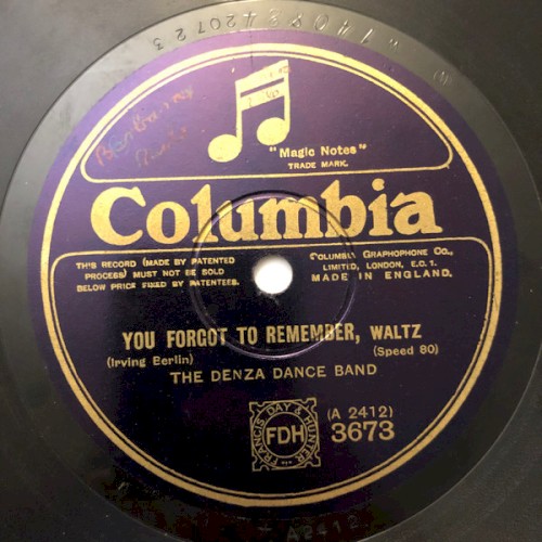 You Forgot to Remember / Charleston Baby O'Mine