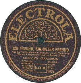 Ein Freund, ein guter Freund / Liebling, mein Herz läßt dich grüßen