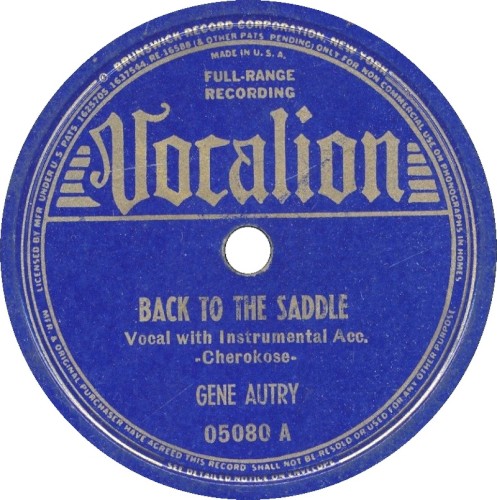 Back In the Saddle / Little Band Of Gold