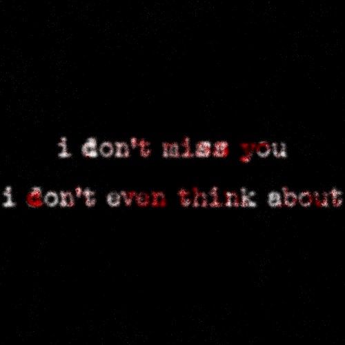 i don't miss you