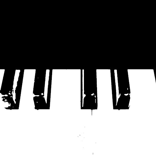 木漏れ日の紙のピアノ‐Paper Piano with Sunlight Filtering Through the Leaves