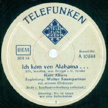Ich kam von Alabama … / Nic ist braun wie eine Kaffeebohne