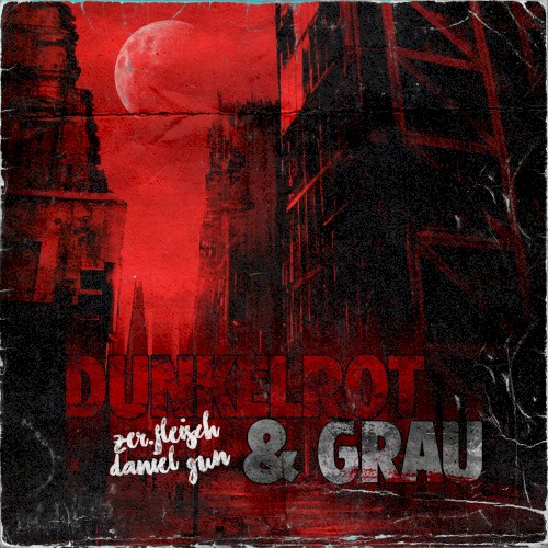 Dunkelrot und Grau