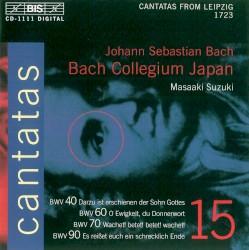Cantatas, Volume 15