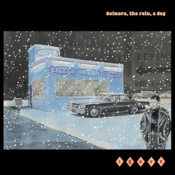 Delmore, the rain, a dog