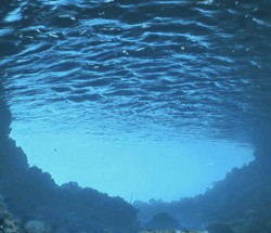 feeling as if being underwater; there's some kind of comfort in drowning.