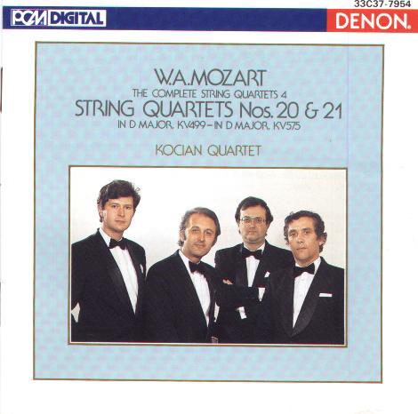 The Complete String Quartets 4: String Quartets Nos. 20 & 21 In D Major, KV 499 - In D Major, KV 575