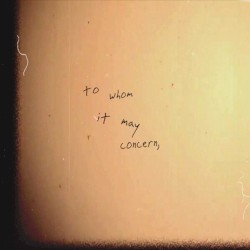 To Whom It May Concern