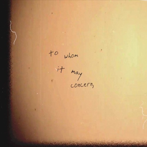 To Whom It May Concern