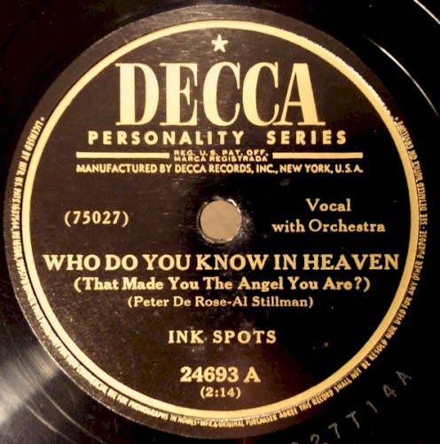 Who Do You Know In Heaven (That Made You The Angel You Are?) / You're Breaking My Heart