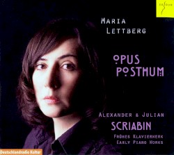 Opus Posthum: Frühes Klavierwerk