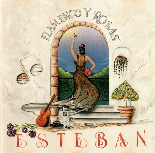 Flamenco y rosas
