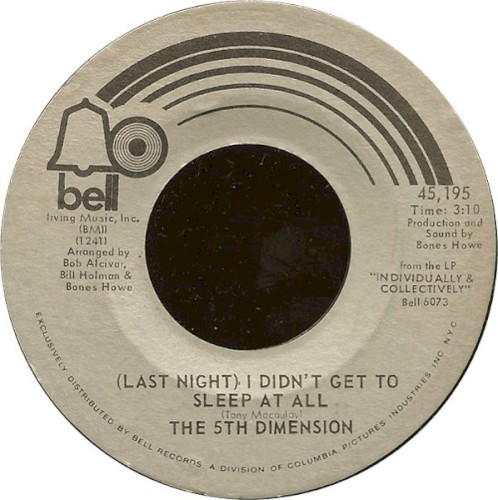 (Last Night) I Didn't Get to Sleep at All / The River Witch
