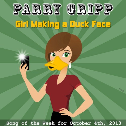 Girl Making a Duck Face