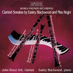 Clarinet Sonatas by Easley Blackwood and Max Reger