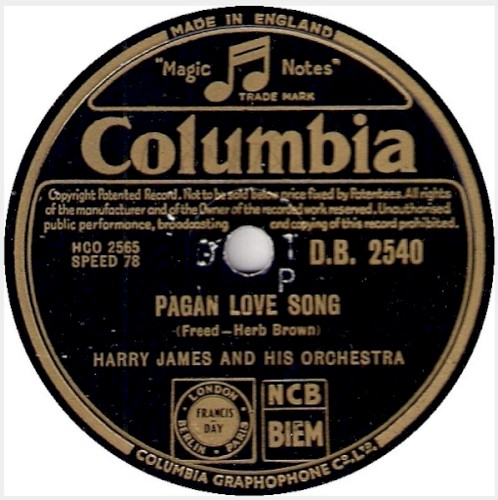 Pagan Love Song / La Paloma