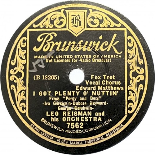 I Got Plenty o’ Nuttin’ / It Ain’t Necessarily So