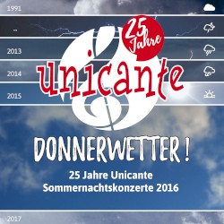 Donnerwetter! 25 Jahre Unicante: Sommernachtskonzerte 2016