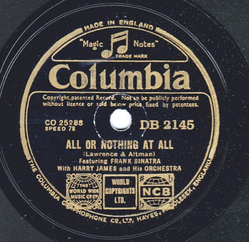 All or Nothing at All / Ciribiribin