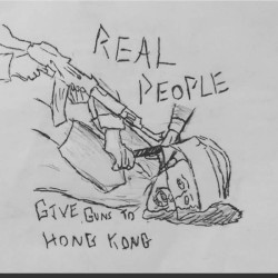 Real People Give Guns To Hong Kong