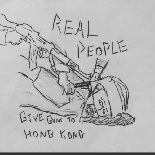 Real People Give Guns To Hong Kong