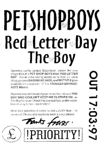 A Red Letter Day
