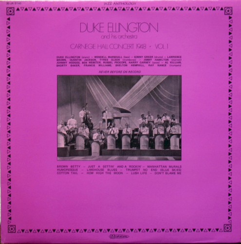 Carnegie Hall Concert 1948, Vol 1