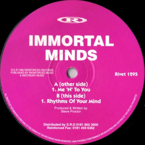 Me 'N' To You / Rhythms Of Your Mind