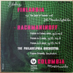 Sibelius: Finlandia / The Swan of Tuonela / Rachmaninoff: Prelude in C-sharp minor / Prelude in G major / Prelude in G minor