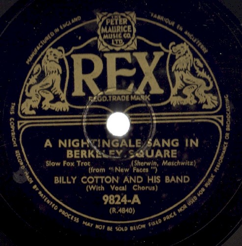 A Nightingale Sang in Berkeley Square / Say It (Over and Over Again)