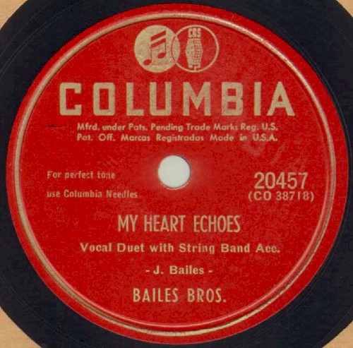 My Heart Echoes / Will The Angels Have A Sweetheart