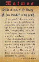 Like All Men of the Library, I Have Travelled in My Youth...