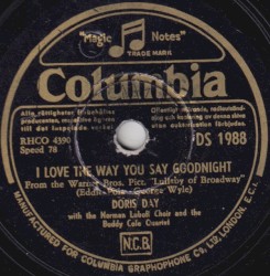 I Love You the Way You Say Goodnight / Lullaby of Broadway