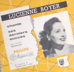 Lucienne Boyer chante ses derniers succès